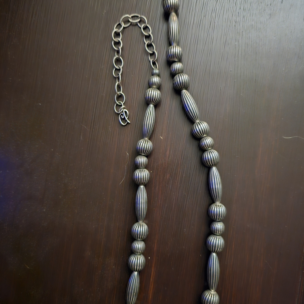 Carolyn Pollack Silver Beaded Necklace